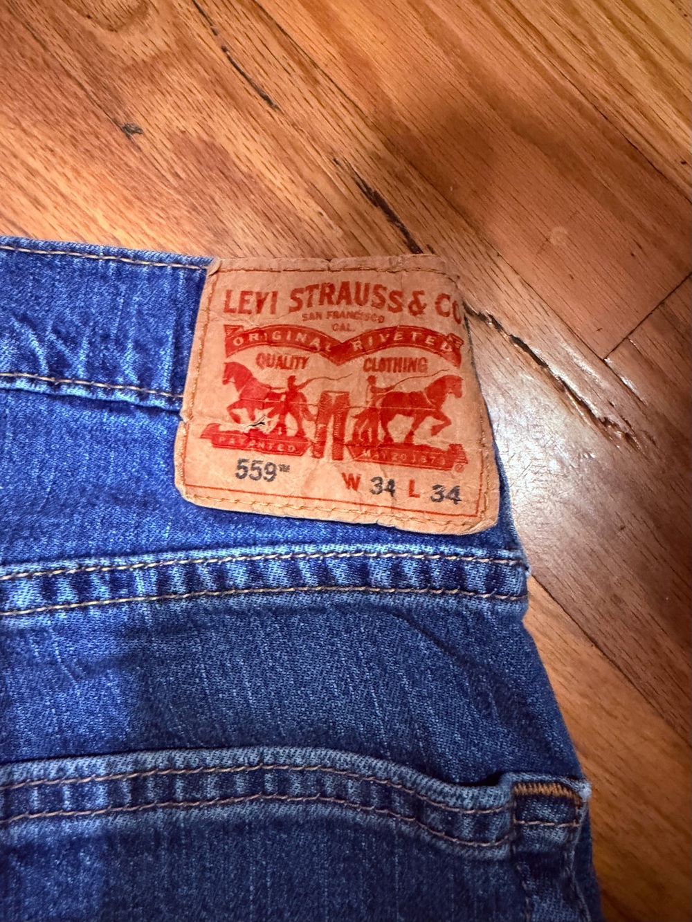 Levi's Classic Indigo Straight Jeans - Picture 5 of 5